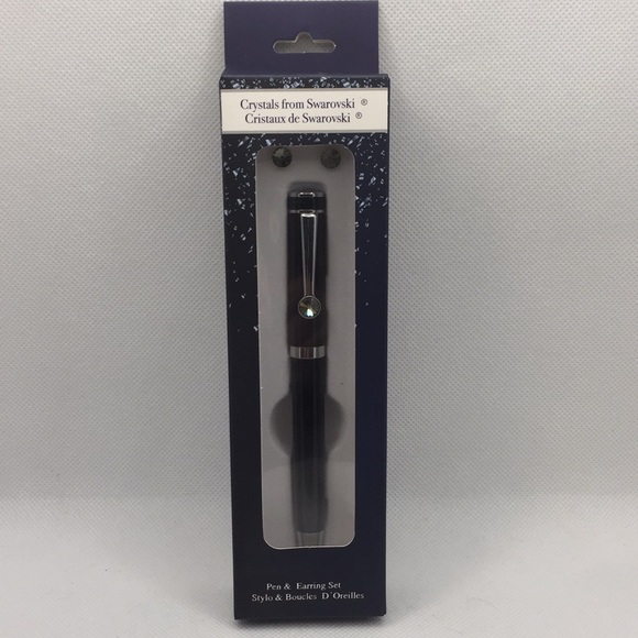Crystals from Swarovski Pen & Earring Gift Set New - Picture 12 of 12